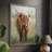 Happy Highlander Framed Print - Solid Wood-1244150532