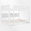 Queen Over Queen Bunk Bed With Storage And Charging Station-208306636