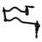 Kingston Brass Heritage Two-Handle 1-Hole Wall Mount Pot Filler Faucet-50385956