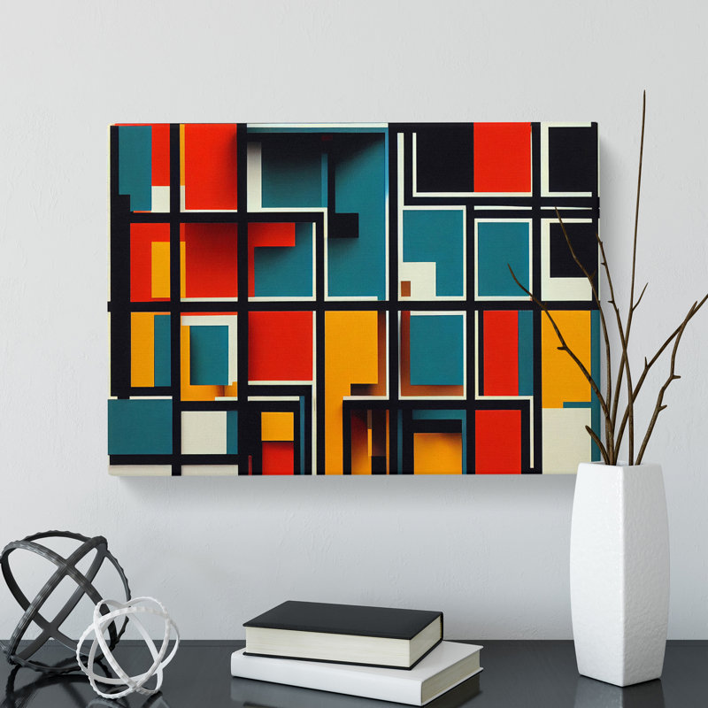 Bauhaus Architecture Vol.3 Abstract - Wrapped Canvas Print, 50cm H x 76cm W x 3cm D