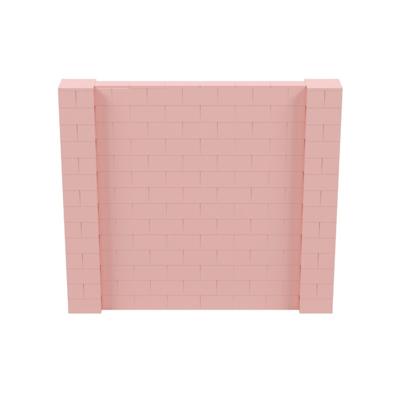 Ensemble mural de blocs géants 7 'T, H 84 po x L 96 po, Gris foncé