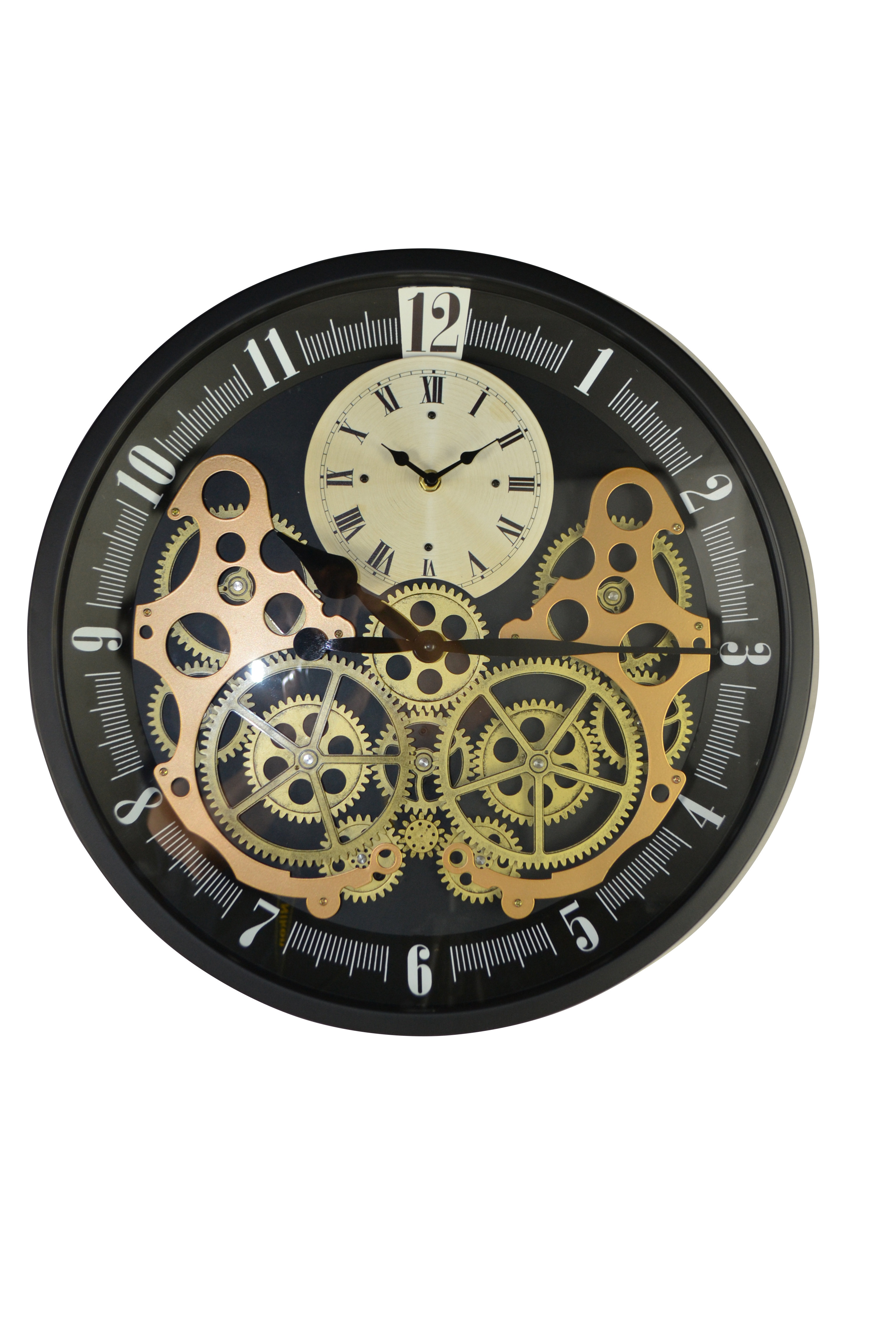 Three Star Imex Inc Wall Clock Moving Gears Wayfair