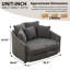Fauteuil d'appoint en chenille surdimensionné-701439378
