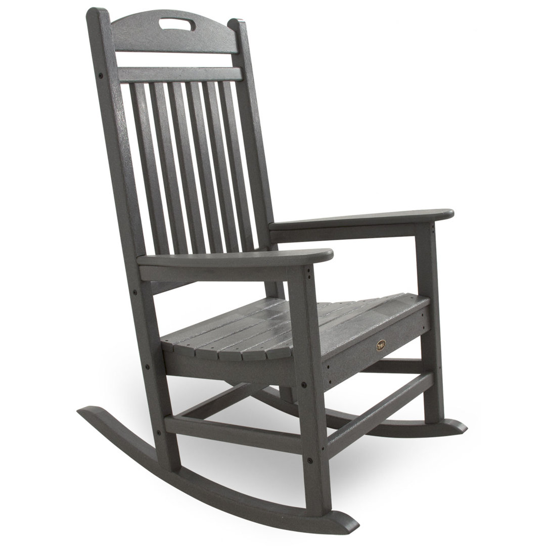 POLYWOOD Yacht Club Rocking Chair Trex Outdoor Frame 