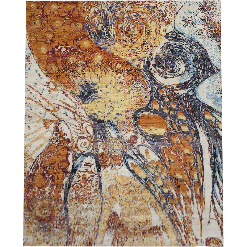 Abstract Area Rug, Rectangle 8' x 10'
