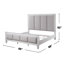 Lit tapissier standard gris Dwerg-1161444956