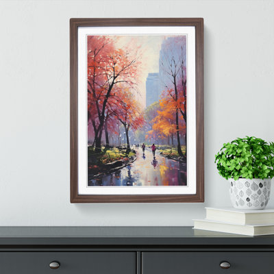 Central Park Realism No.2 - Single Picture Frame Print on Wood