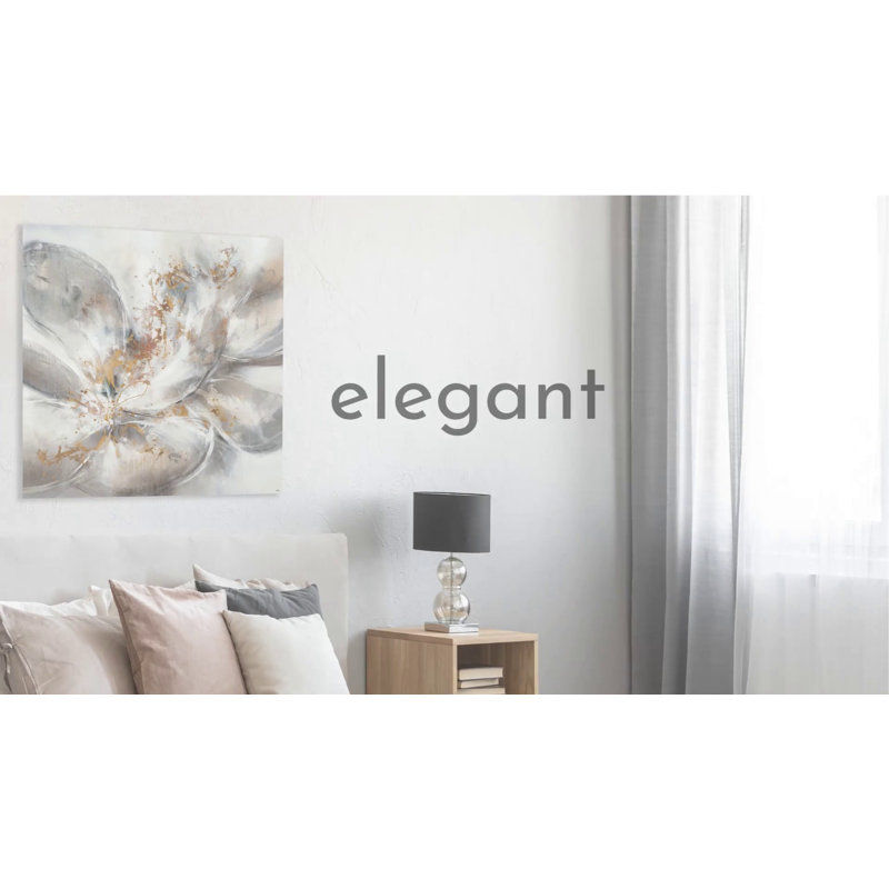 Inspirational Flower Word Design Wrapped Canvas Wall Art