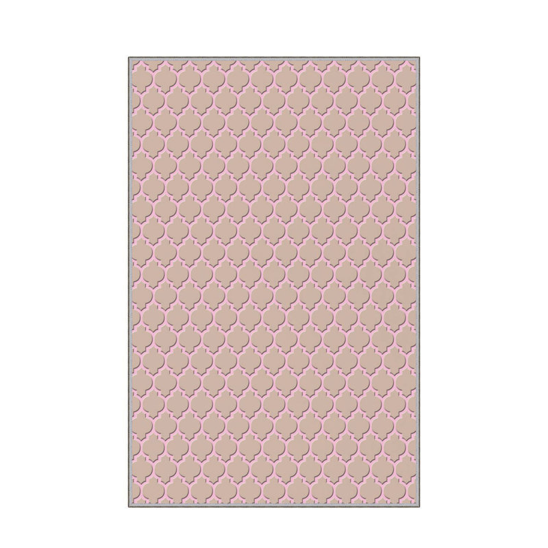 Stylish Woven Carpet, 5.2 x 7.5 Feet | 100% Polyester, 0.3 in Pile Height, Antibacterial, Non-Slip PVC Dot Underside | Machine Washable, 3D Digital Print | Perfect for Living Room, Bedroom & Home Décor