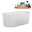 Baignoire autoportante 59 "avec drain interne Streamline-101637767