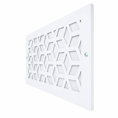 Stellar Air Wall And Ceiling Registers With Brass Screws - 6x16 (Duct Opening) 8x18 Overall Size - Cubes