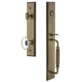 Carré Handleset with Single Cylinder Deadbolt and Provence Door and Rosette