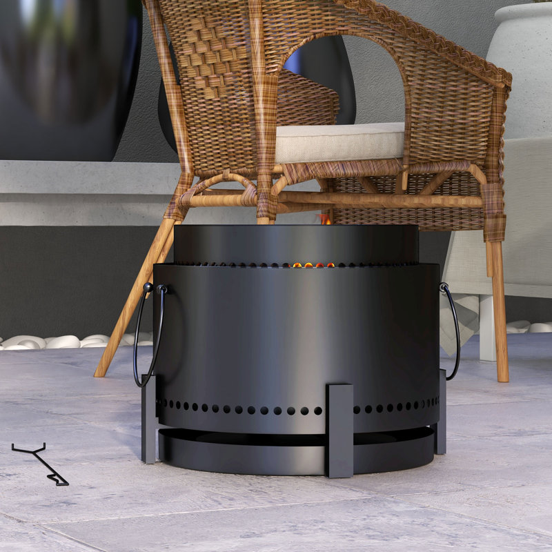 Nautia Round Iron Smokeless Fire Pit