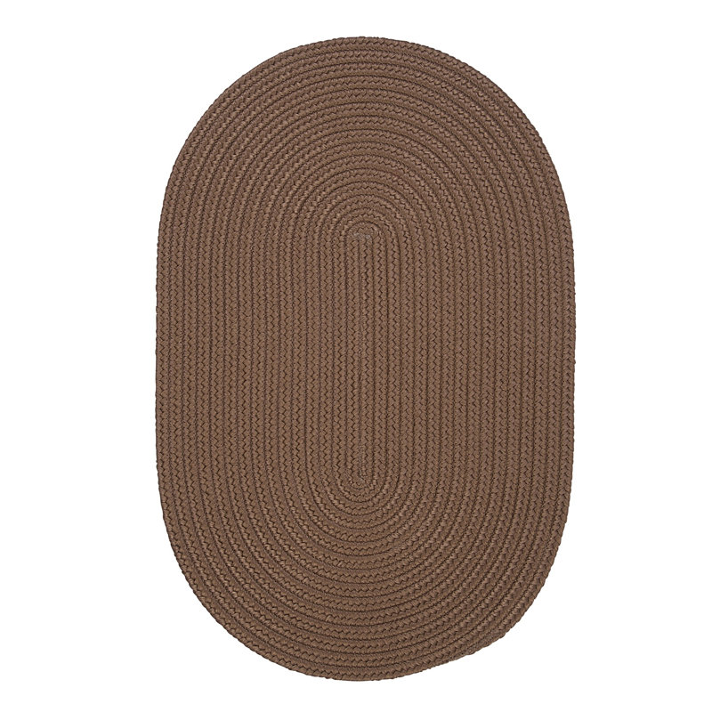 Tapis intérieur / extérieur Audryanna, Ovale 7 pi x 9 pi, Noix de cajou