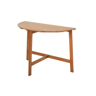 Gaynor Eucalyptus Folding Outdoor Balcony Table , 100cm cm W 50cm cm D