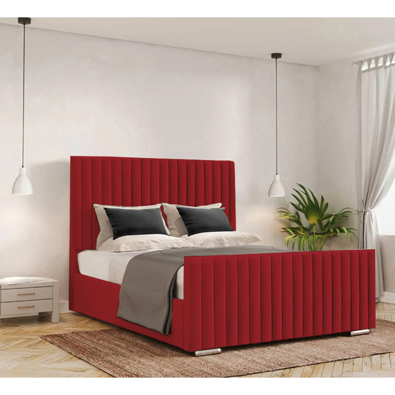 Abriyah Bed Frame, Single (3'), Red