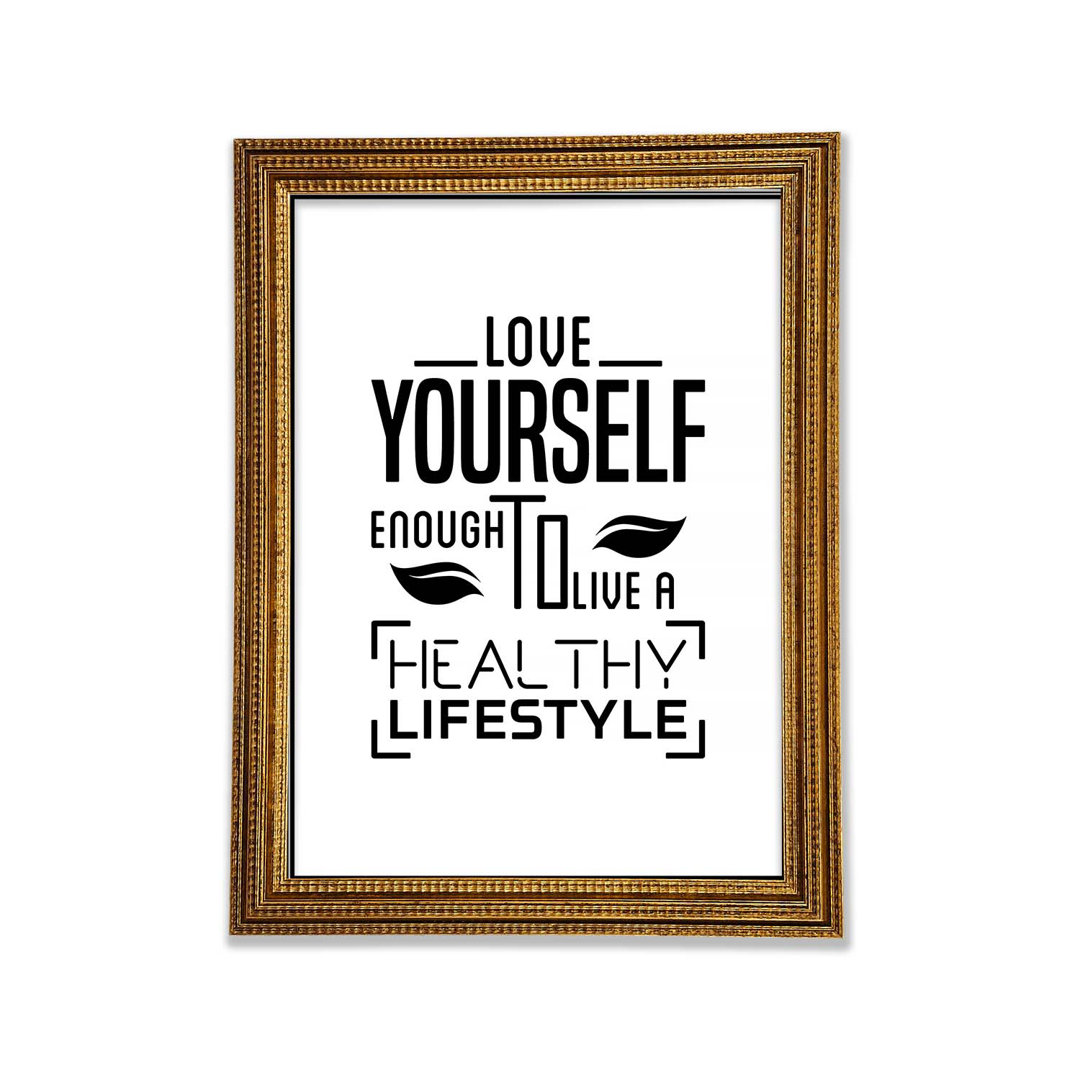 Love Yourself Enough - Single Picture Frame Typography