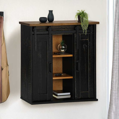 Solid Wood Rectangle Accent Cabinet