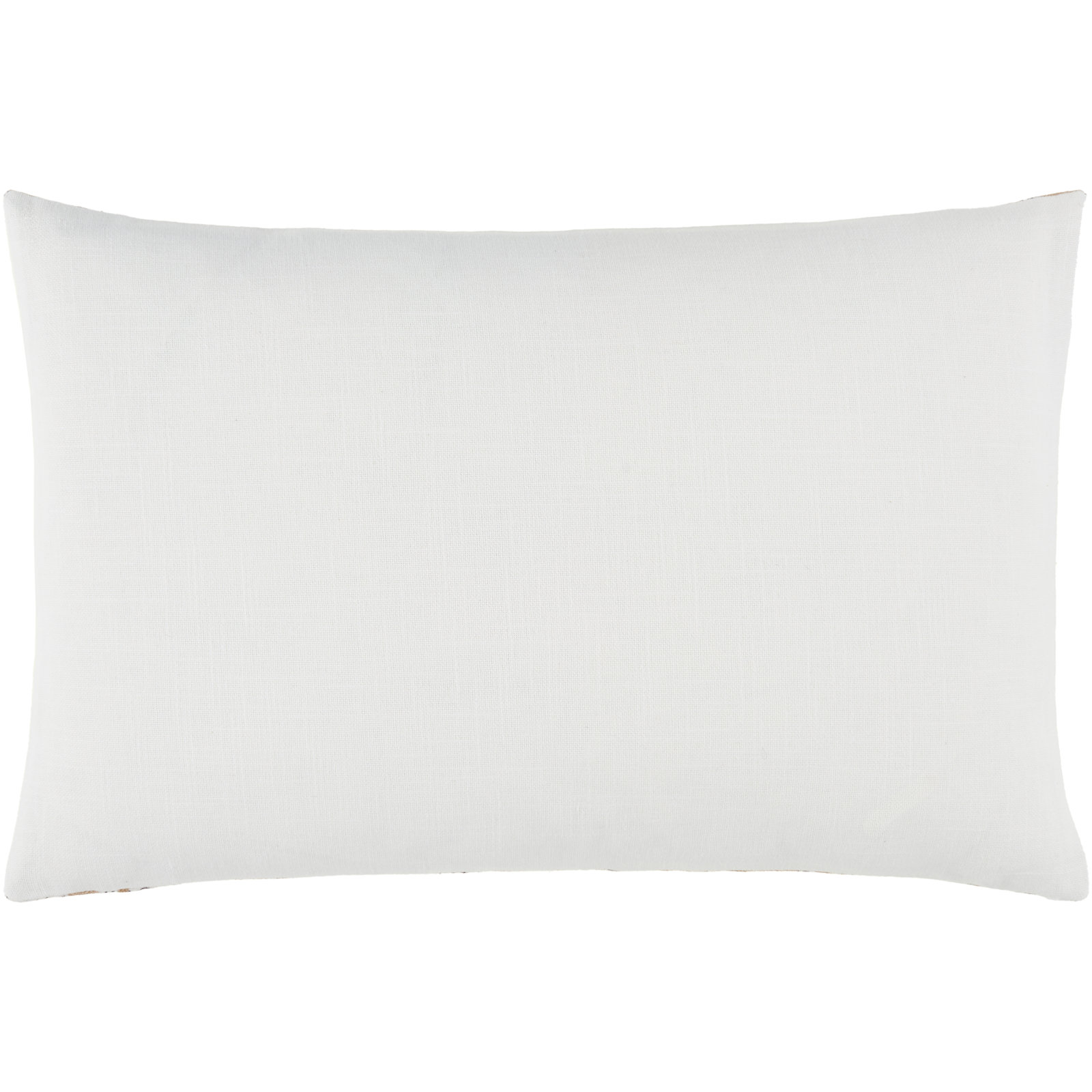 Caigan Accent Pillow, Polyester, Brown/White