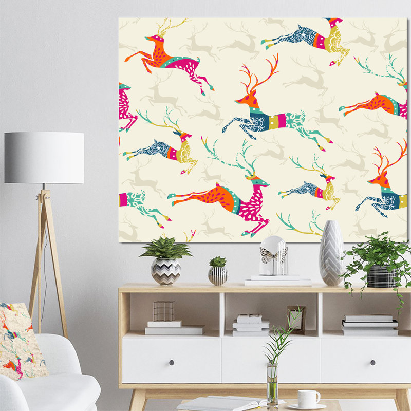 « patterned gambades christmas rennes », impression, H 20 po x l 20 po x P 1 po, H 36 po x l 46 po x P 1,5 po