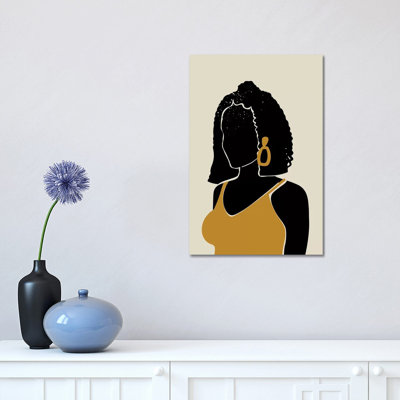 «Black Hair Xi» par Domonique Brown, impression sur toile tendue
