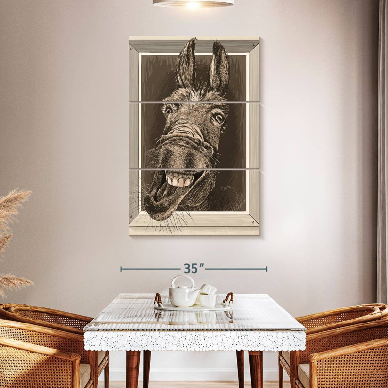 Brampt Crazy Donkey, 50" H x 32" W