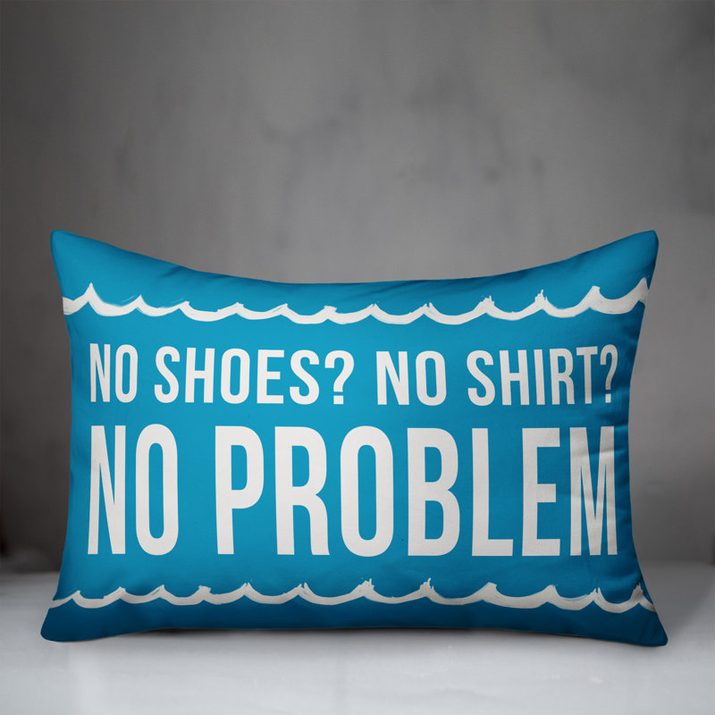 Linus Welcome to the Pool Outdoor Lumbar Pillow