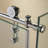 DreamLine Unidoor 41 - 42 inch W x 72 inch H Frameless Hinged Shower Door with Shelves in Chrome-121977867-122746487