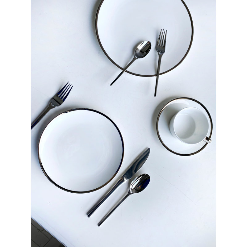 Platinum Edge 2 Piece 8" Plates Set