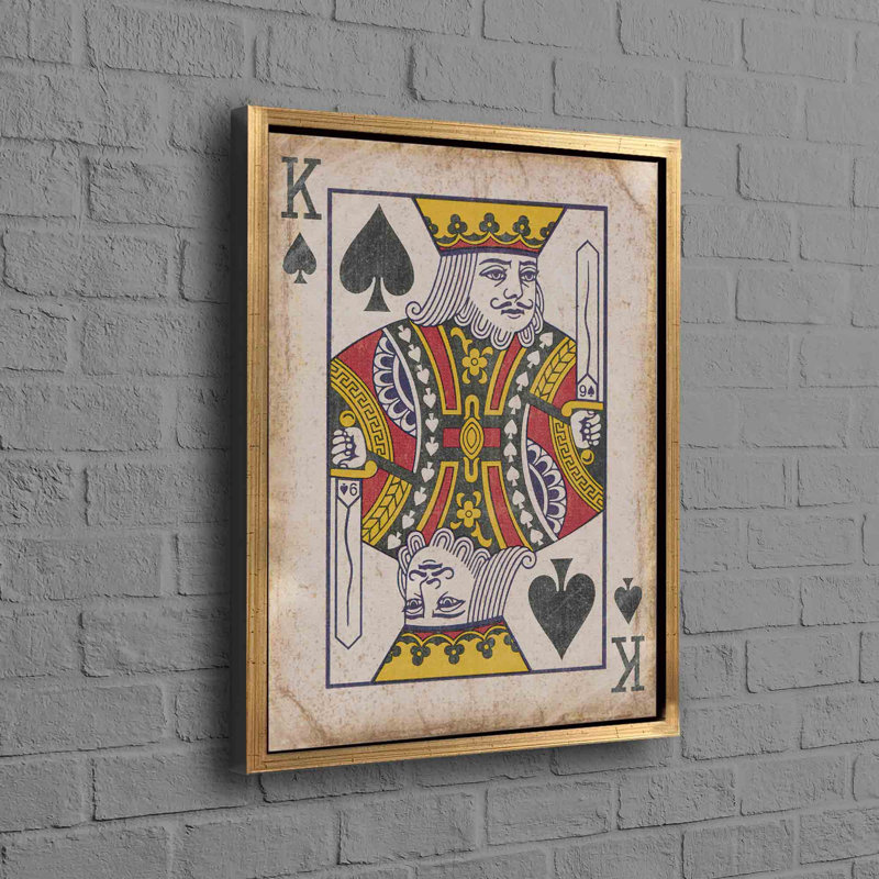 Print on Canvas, 90 cm H x 60 cm W, Framed Print without Mat, Gold