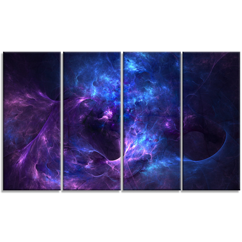 «New Galaxy with Nebel», reproduction de photo à multiples images sur toile
