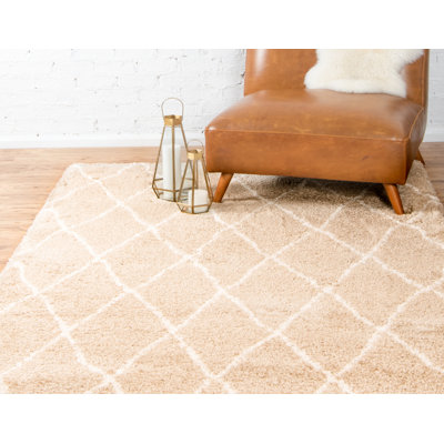 Geometric Shag Area Rug