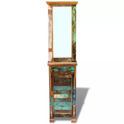 Wood Flat Floor Mirror