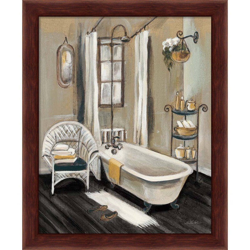 «French Bath Black» par Silvia Vassileva, art encadré (ensemble de 2)