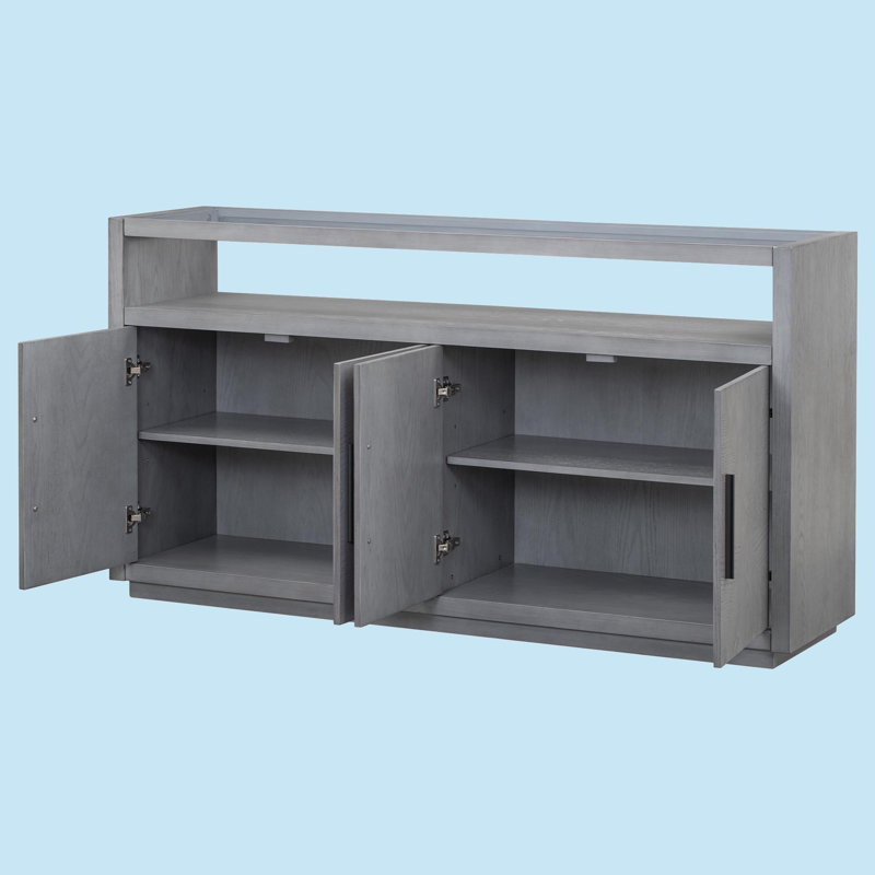 Buffet de 63 po de largeur Emerito, gris