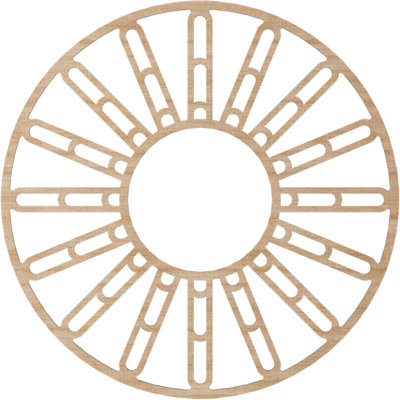 Médaillon de plafond en bois Hale