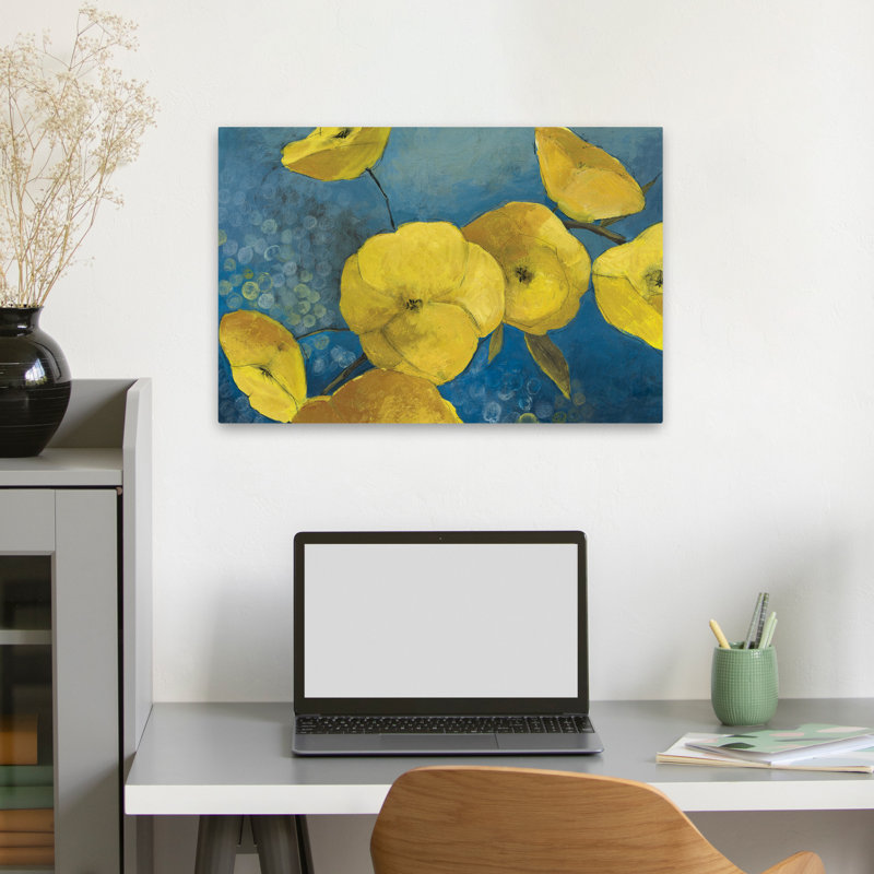 Plantes, fleurs, fleurs ensoleillées, art mural, H 16 po x l 24 po