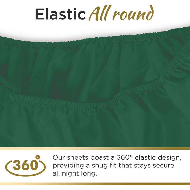 100% Microfiber Double Brushed Sheet Set - Extra-Soft & Wrinkle-Free - 15" Deep Pockets - Ideal for Dorms, Hospitals & Split Beds - 3 PC Set