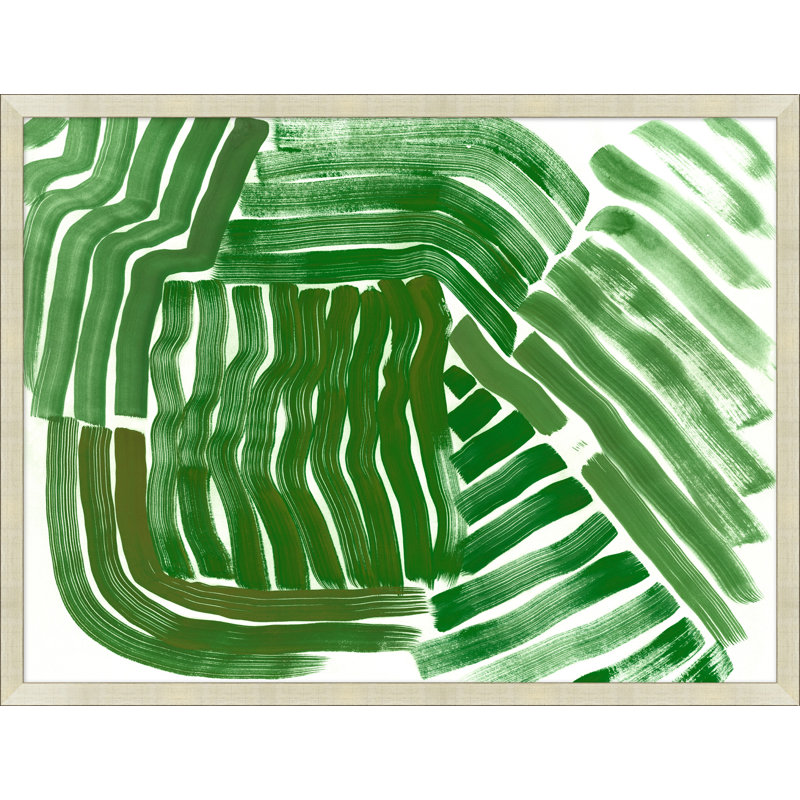 «Abstracted Fern 2» par Thom Filicia - Peinture encadrée sur papier