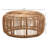 Capriles Modern Bohemian Antique Rattan Coffee Table