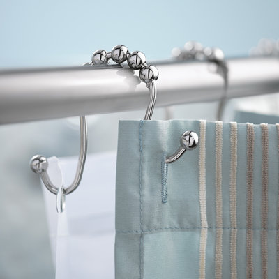 Crochets de double rideau de douche