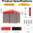 Outdoor Steel Easy Pop-Up Tent with Mosquito Netting-95290305-95290302