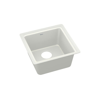 Quartz Luxe 16" L x 16" W Dual Mount Bar Sink