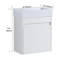 Armoire de salle de bain murale de 18 po avec lavabo en résine blanche et nombreuses façons de rangement, porte à fermeture en douceur - meuble-lavabo à finition fascinante, nombreuses possibilités, armoire-794322963