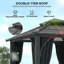 Outsunny 3 x 3(m) Hardtop Gazebo Canopy 7mm Double-Tier Roof Dark Grey