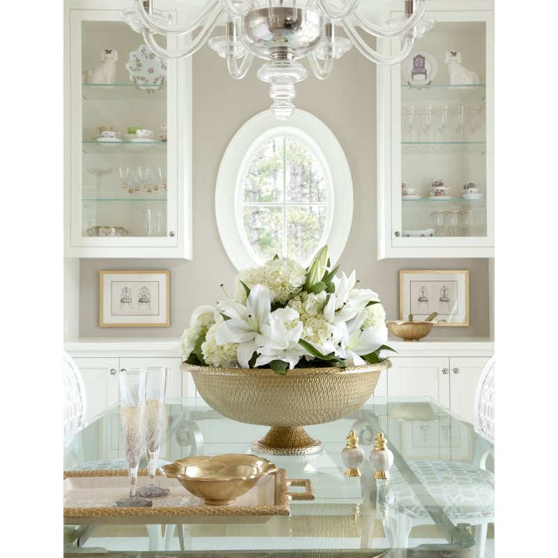 Florentine Lacquer Decorative Tray, Gold Snow
