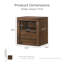 Table de chevet et commode 3 pièces Hildebran Trinidad-124528072