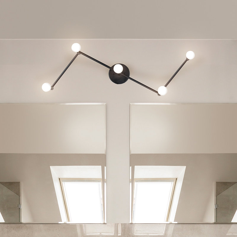 Tempo Matte Black Foldable 41'' 5-Light Track Lighting Kit