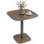 Table de salle à manger pour 4 personnes - Table de cuisine moderne, brun foncé