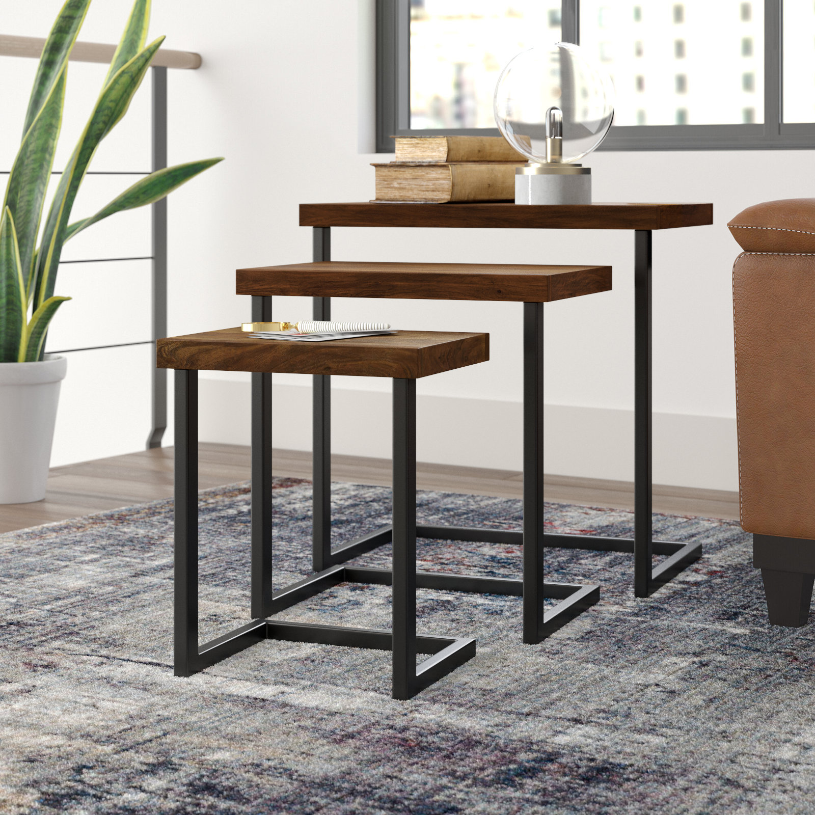 Mistana™ Lonan Sled Nesting Tables & Reviews | Wayfair